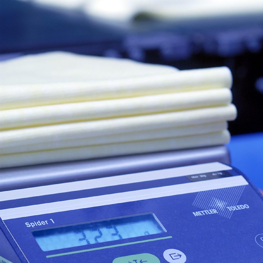 Quality control nonwoven wipes
